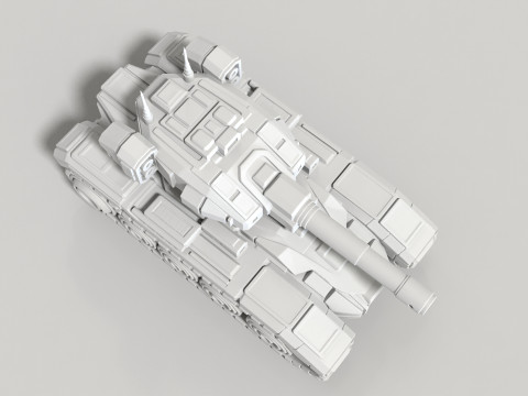 Tank STL 3D Printable Battle Combat Tank 3D print model 3D printmodel