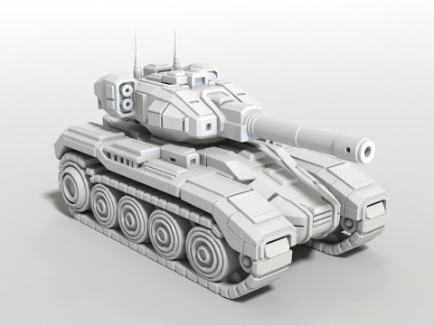 Tank STL 3D Printable Battle Combat Tank 3D print model 3D printmodel