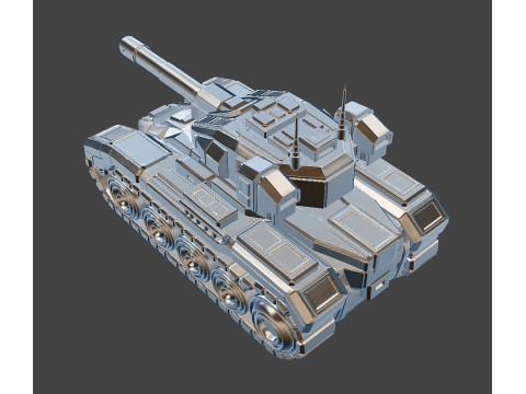 Tank STL 3D Printable Battle Combat Tank 3D print model 3D printmodel