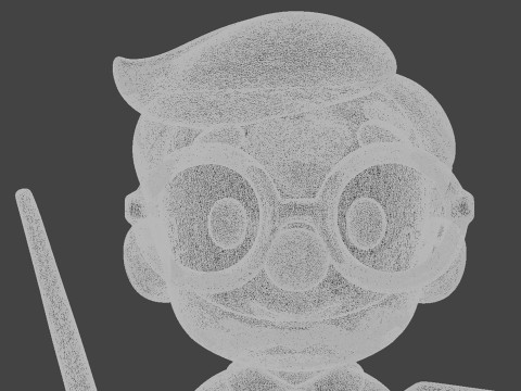 Teacher Cartoon Character for Classroom Themes 3D print model 3D 打印模型