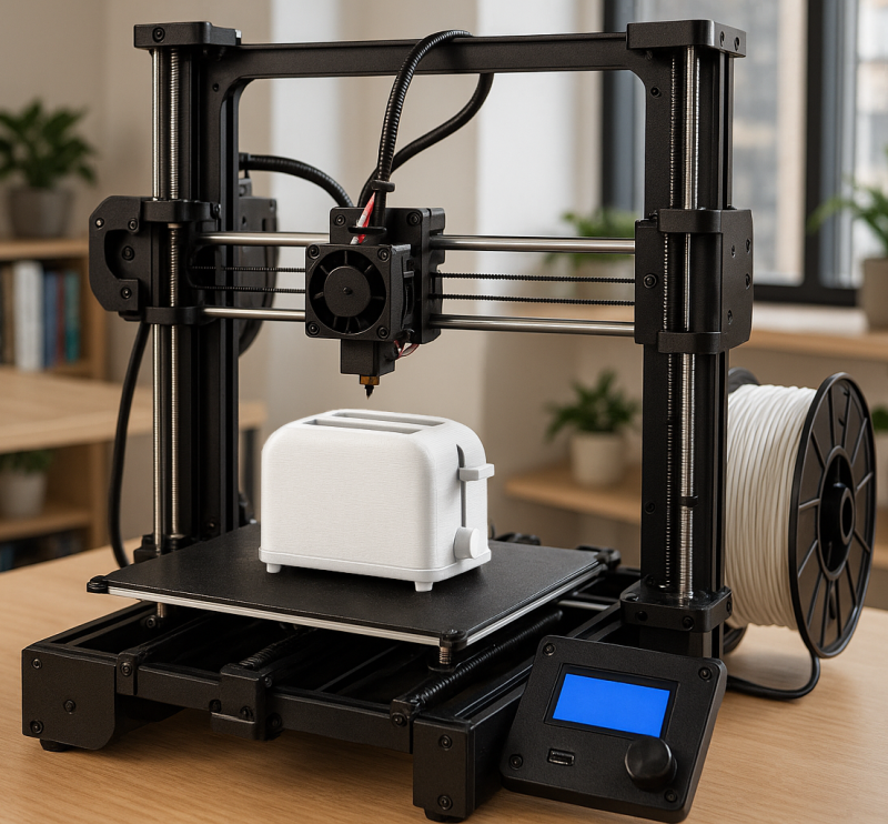 Toaster 3D Print Kitchen Appliance Miniature STL 3D print model 3D 프린트 모델 .c4d .max .obj .3ds .fbx .stl .blend