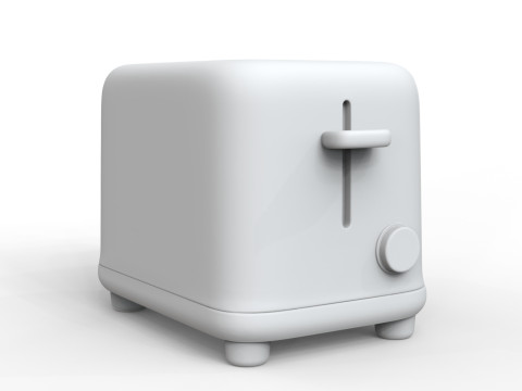 Toaster 3D Print Kitchen Appliance Miniature STL 3D print model 3D 프린트 모델