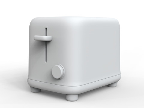 Toaster 3D Print Kitchen Appliance Miniature STL 3D print model 3D 프린트 모델