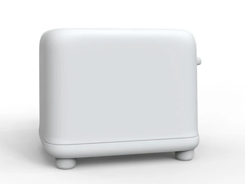 Toaster 3D Print Kitchen Appliance Miniature STL 3D print model 3D Print Model