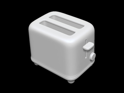Toaster 3D Print Kitchen Appliance Miniature STL 3D print model 3D 프린트 모델