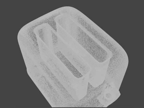 Toaster 3D Print Kitchen Appliance Miniature STL 3D print model 3D Print Model