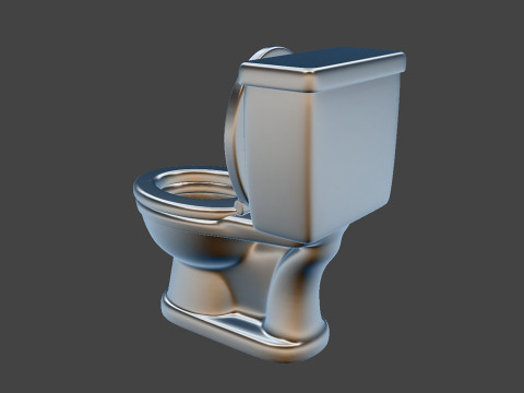 Cartoon Toilet 3D Print STL 3D print model 3D 프린트 모델