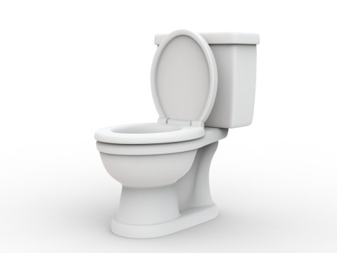 Cartoon Toilet 3D Print STL 3D print model 3D 프린트 모델
