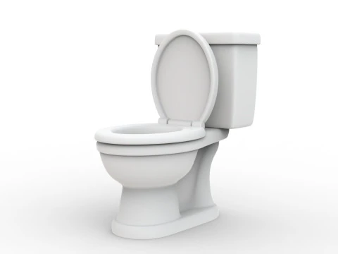 Cartoon Toilet 3D Print Modello di stampa 3D STL Modello di stampa 3D