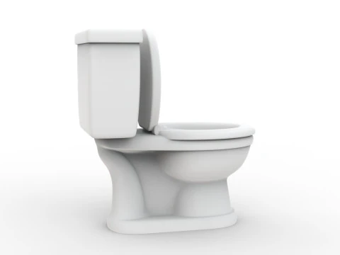 Cartoon Toilet 3D Print Modello di stampa 3D STL Modello di stampa 3D