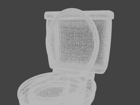 Cartoon Toilet 3D Print STL 3D print model 3D 프린트 모델