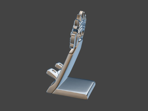 Tribal Aztec Phone Stand 3D Print Desk Holder STL 3D print model 3D 打印模型