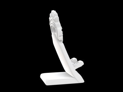 Tribal Aztec Phone Stand 3D Print Desk Holder STL 3D print model 3D 打印模型