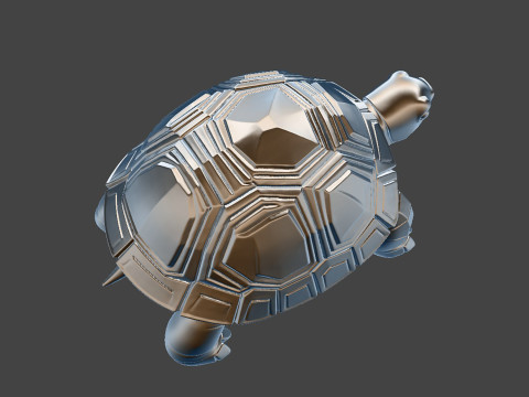 Turtle 3D Print Stylized Animal Model STL 3D print model Model Cetak 3D