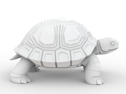 Turtle 3D Print Stylized Animal Model STL 3D print model Model Cetak 3D