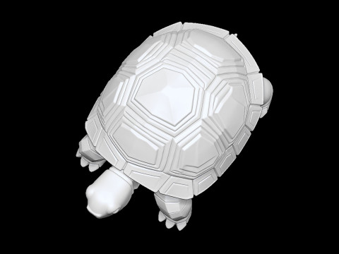Turtle 3D Print Stylized Animal Model STL 3D print model Model Cetak 3D