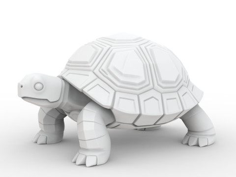 Turtle 3D Print Stylized Animal Model STL 3D print model Model Cetak 3D