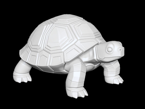 Turtle 3D Print Stylized Animal Model STL 3D print model Model Cetak 3D