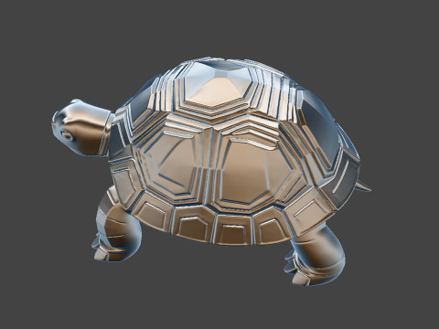 Turtle 3D Print Stylized Animal Model STL 3D print model Model Cetak 3D