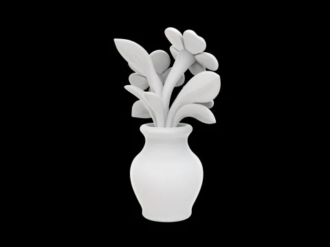 Floral Arrangement Decorative Vase 3D Printable STL Model 3D print model 3D Print Model