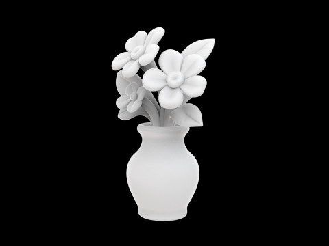 Floral Arrangement Decorative Vase 3D Printable STL Model 3D print model 3D Baskı Modeli