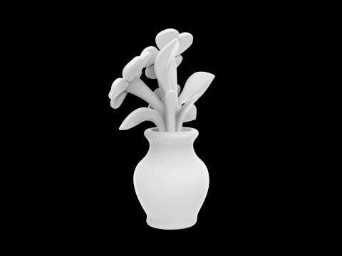 Floral Arrangement Decorative Vase 3D Printable STL Model 3D print model 3D Baskı Modeli
