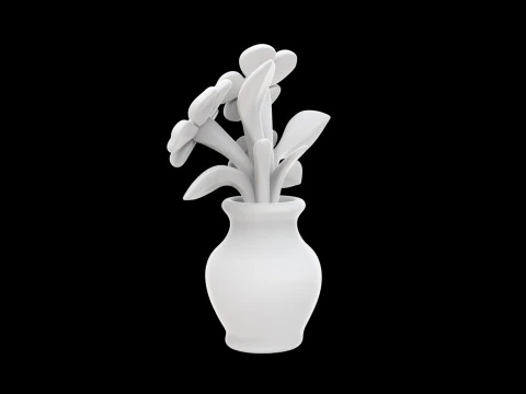Floral Arrangement Decorative Vase 3D Printable STL Model 3D print model 3D Print Model