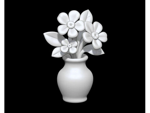 Floral Arrangement Decorative Vase 3D Printable STL Model 3D print model 3D Print Model
