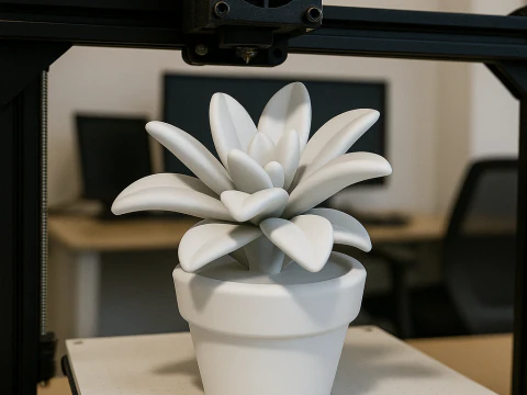 アートデザイン彫刻多肉植物ポット観葉植物の装飾ミニマリストホームリビングハウスプランターポット 3Dプリントモデル