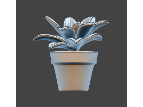 Art design sculptures succulent plant pot houseplant decor minimalist home living house planter pott 3D Принт Модель