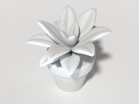 Art design sculptures succulent plant pot houseplant decor minimalist home living house planter pott 3D Принт Модель