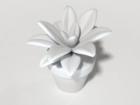 Art design sculptures succulent plant pot houseplant decor minimalist home living house planter pott 3D Print Model