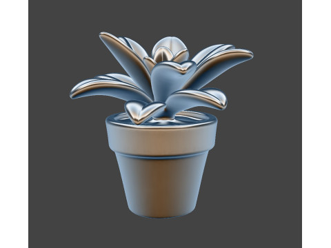 Art design sculptures succulent plant pot houseplant decor minimalist home living house planter pott 3D Принт Модель
