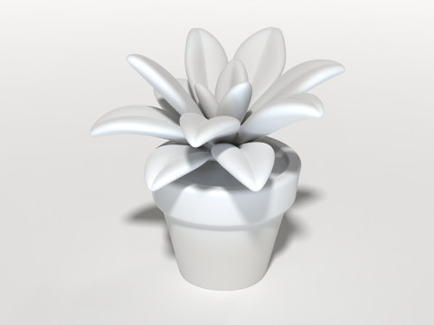 Art design sculptures succulent plant pot houseplant decor minimalist home living house planter pott 3D Принт Модель