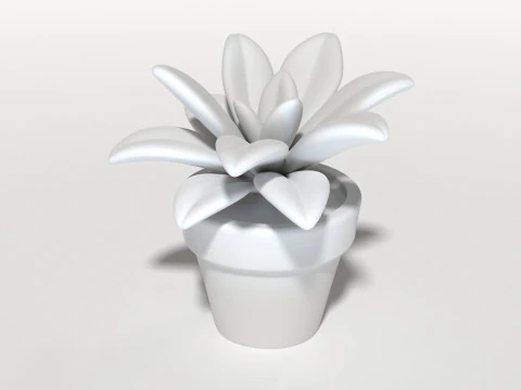 Art design sculptures succulent plant pot houseplant decor minimalist home living house planter pott 3D Print Model