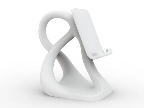 Abstract Phone Stand 3D Printable 3D print model 3D Print Model