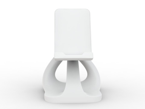Abstract Phone Stand 3D Printable 3D print model 3D Print Model