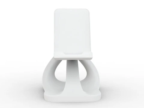 Abstract Phone Stand 3D Printable 3D print model 3D Print Model