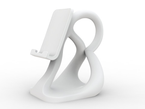 Abstract Phone Stand 3D Printable 3D print model 3D Print Model