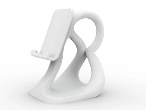 Abstract Phone Stand 3D Printable 3D print model 3D Print Model