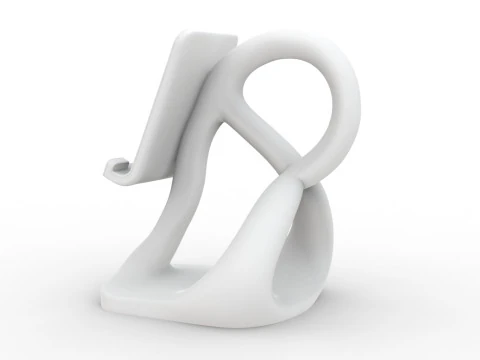 Abstract Phone Stand 3D Printable 3D print model 3D Print Model