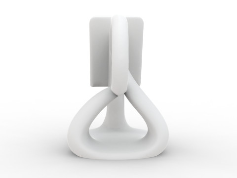 Abstract Phone Stand 3D Printable 3D print model 3D Print Model