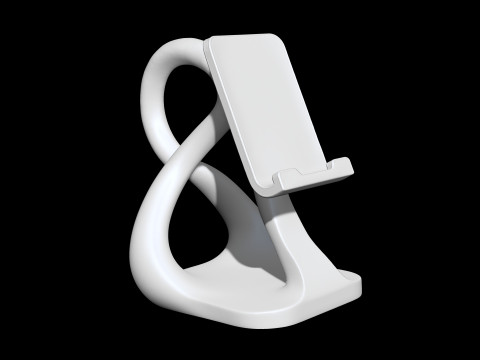 Abstract Phone Stand 3D Printable 3D print model 3D Print Model