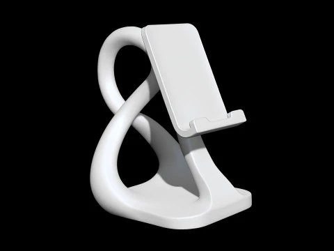 Abstract Phone Stand 3D Printable 3D print model 3D Print Model