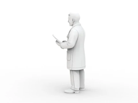 Cartoon Doctor 3D Printable 3D print model 3D Print Model