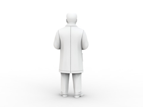 Cartoon Doctor 3D Printable 3D print model 3Dプリントモデル