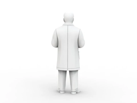 Cartoon Doctor 3D Printable 3D print model 3D Print Model