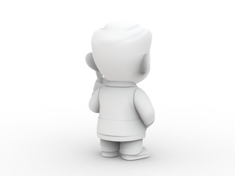 Cartoon Dentist 3D Printable 3D print model Modello di stampa 3D