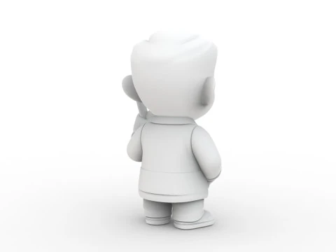 Cartoon Dentist 3D Printable 3D print model 3D Print Model