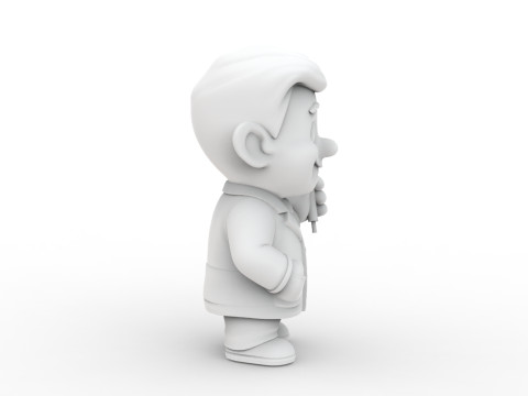 Cartoon Dentist 3D Printable 3D print model Modello di stampa 3D